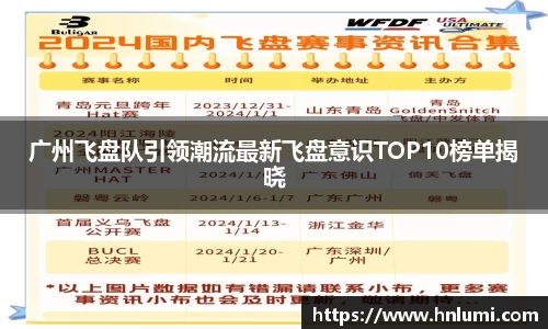 广州飞盘队引领潮流最新飞盘意识TOP10榜单揭晓